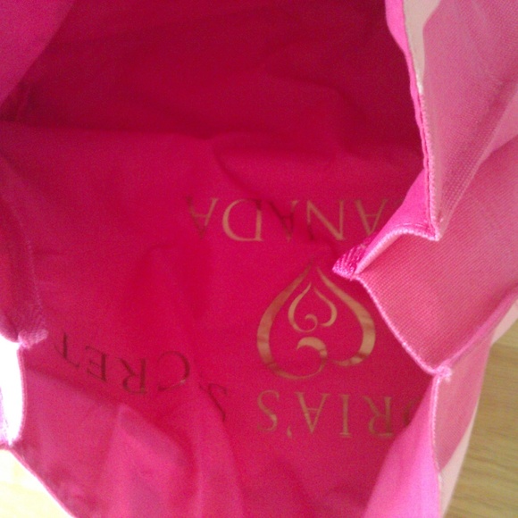 Victoria Secret Pink Striped Reversible Tote Bag - Picture 6 of 8